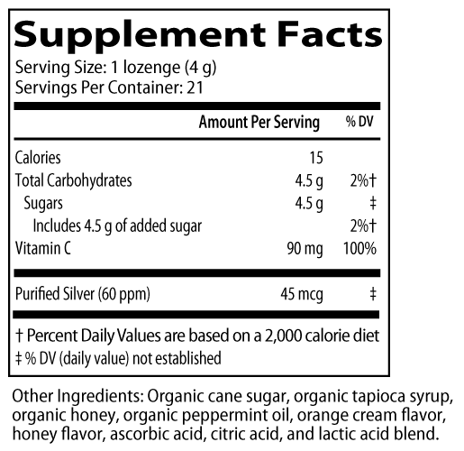 Smart Silver Vitamin C Lozenges 21ct - Image 2